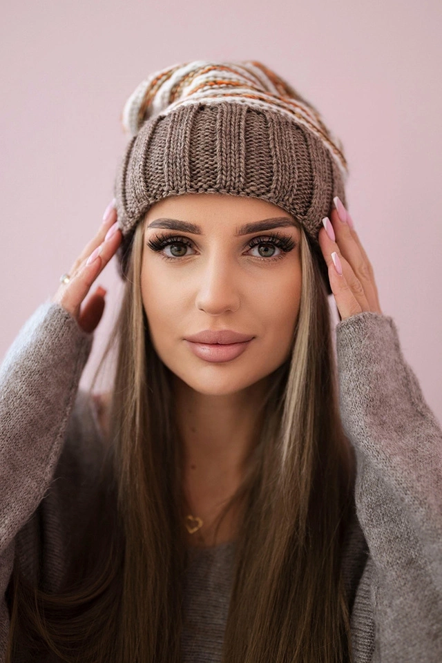 Czapka damska Feba K330 mocca