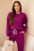 Set sweatshirt + pants butter dark purple