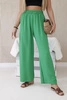 Wide-leg trousers light green