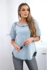 Denim-Bluse mit Stretch