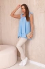 Bluse mit Schleifen blau