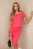 Asymmetric dress fuchsia