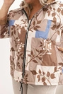 Dámska bunda Plus Size s kapucňou a predĺženým zadkom fango