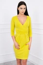 Tailliertes Kleid mit Unterbrustausschnitt kiwi