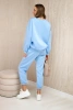 Viskose-Set Sweatshirt + Hose blau