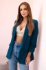 Blazer mit Revers elegant dunkles blaugrün 