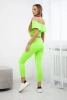 Set with a frill green neon