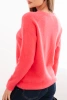 Women's sweater made of baby alpaca with long sleeves pink