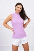 Sleeveless blouse purple