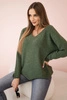 Pullover mit V-Ausschnitt khaki