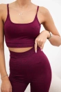 Sport-Set Top + Leggings fuchsia