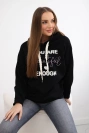 Kapuzenpullover aus Baumwolle schwarz