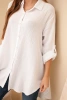 Cotton muslin shirt white