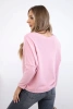 Blouse with the inscription Fantastic powder pink