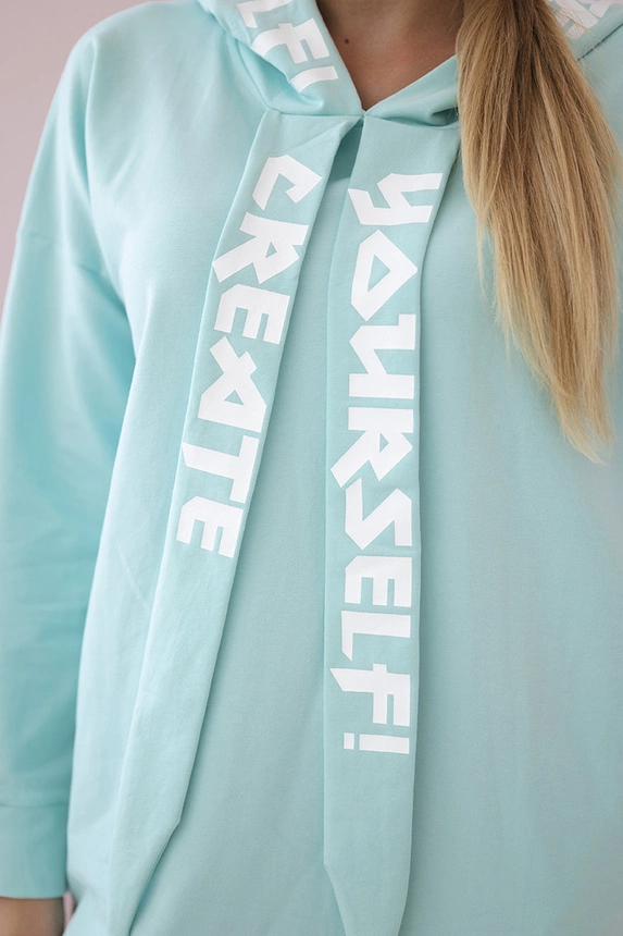 Dress with hood Oversize mint