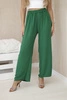 Wide-leg trousers dark green