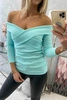 V-neck blouse mint