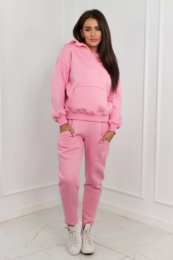 Isolierte Sweatshirt + Hose Hellrosa