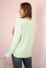 V-neck sweater apple