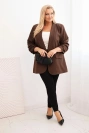 Dámská elegance Plus Size hnědá