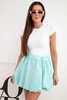 Women's viscose bubble skirt with elastic waistband mint