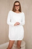 Viscose sweater with pockets white