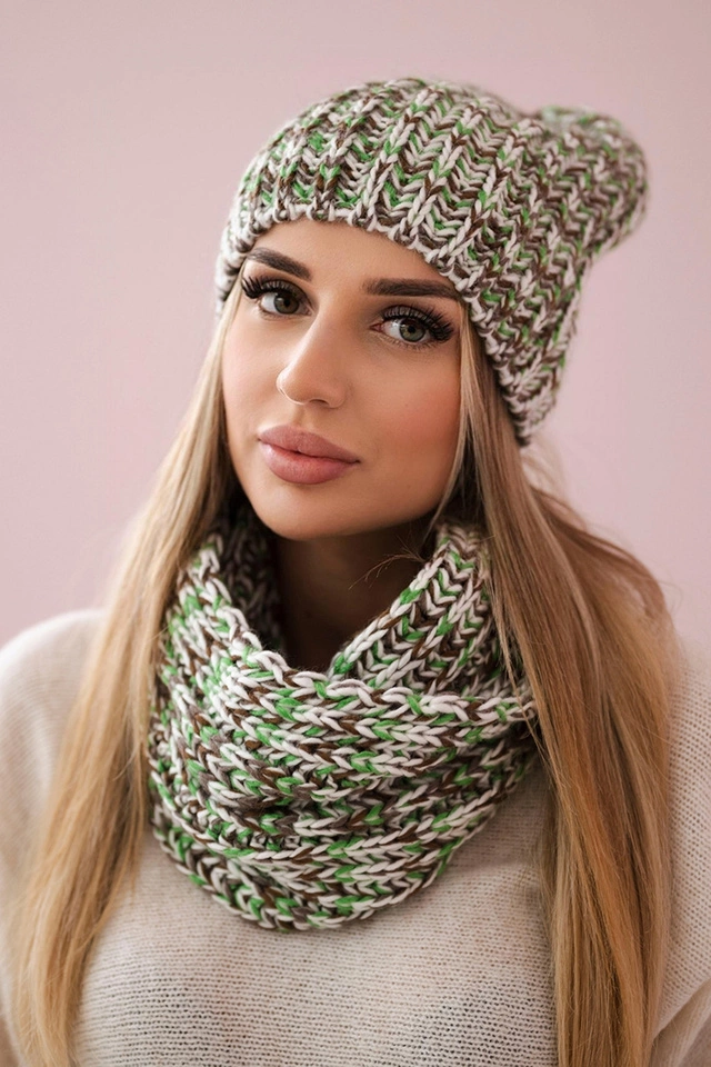 Damenset Flawia K269 grün+braun