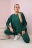 Set with an oversize blouse green