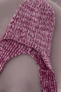 Women's long eared cap Jana K314 fuchsia + black