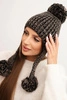 Women's earflap hat Emma K343 mocca