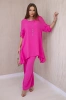 Set Bluse + Hose mit Anhänger Fuchsia