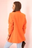 Elegant jacket with lapels dark orange