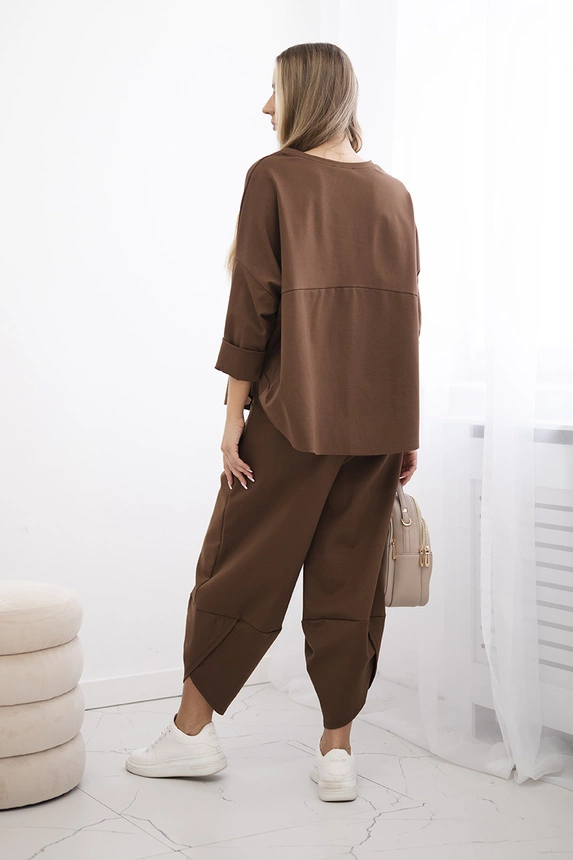 Set Punto Milano Winter Sweatshirt + Hose braun