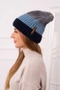 Cap with fleece Bojana K265 navy blue+jeans+dark grey