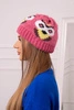 Women's cap Ofelia K349 dark pink