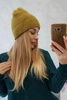 Cap with mohair K223 kiwi