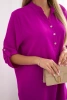Blouse with a longer back violet