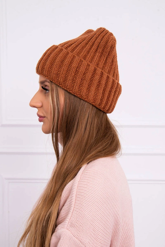 Cap with turn up Magda K293 camel