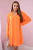 Long shirt with viscose orange