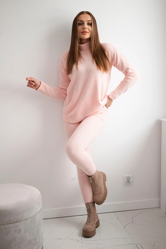 Pullover-Set Alpaka zweiteilig puderrosa