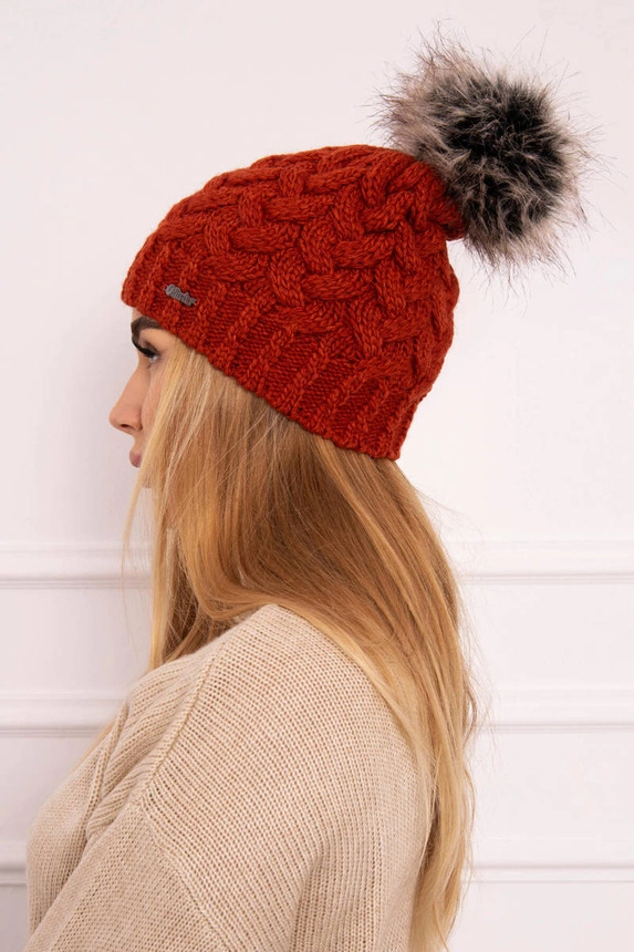 Vilnonė kepurė Daria K217 red
