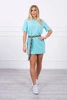 Dress with a decorative belt mint