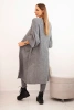 Sweater long cardigan dark grey