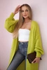 Sweater long cardigan pistachio