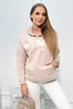 Sweatshirt mit Voyage-Aufschrift beige