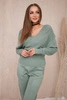Sweater set two-piece dark mint