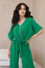 Комплект блузки с брюками зеленый