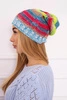 Cap with fleece Klaudia K255 yellow neon+blue