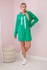 Dress with hood Oversize green