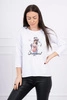 Blouse with print Original white
